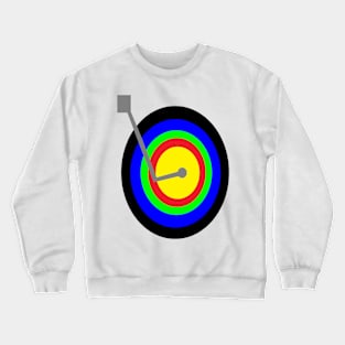 Colorful Record Player Crewneck Sweatshirt